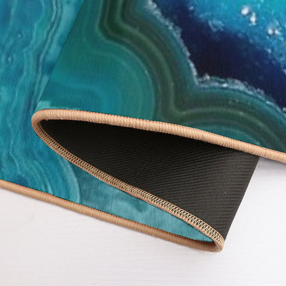 Turquoise/Teal/Agate Stone Bath Mat