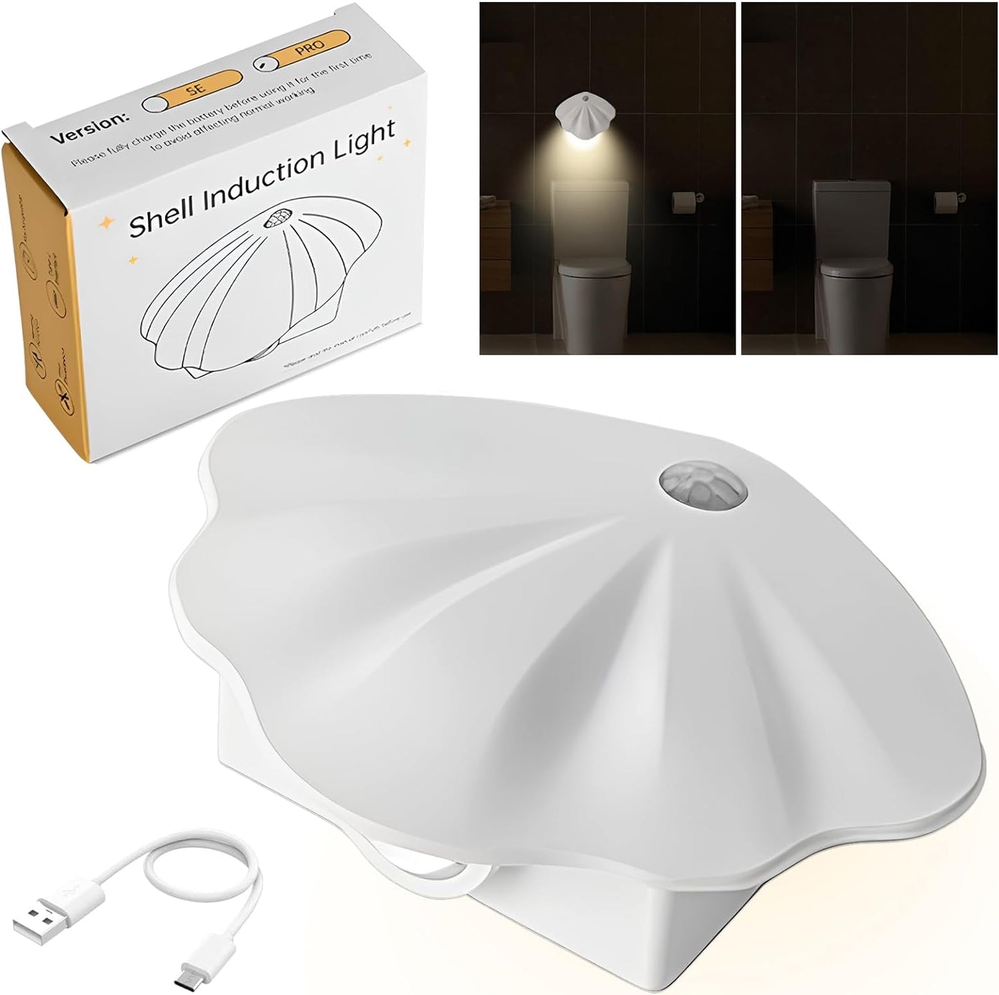 Rechargeable Toilet Night Light/Motion Sensor