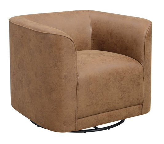 Brown Swivel Accent Chair