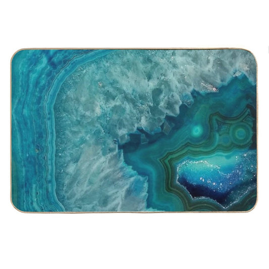 Turquoise/Teal/Agate Stone Bath Mat