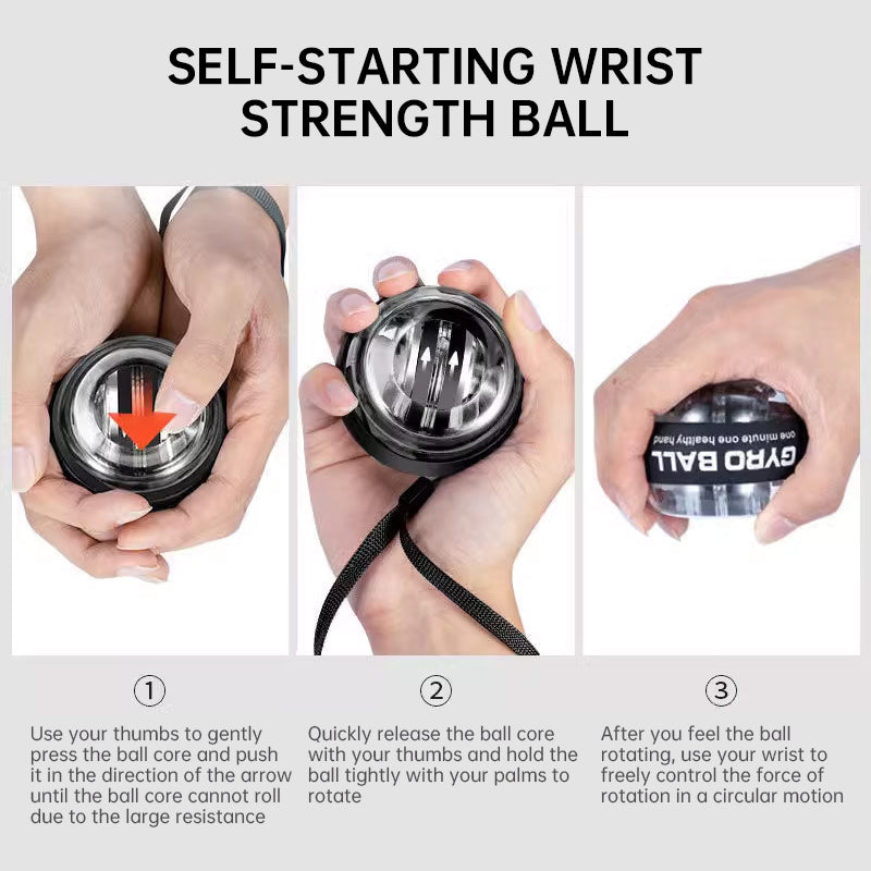 Auto-Counter Gyro Ball wrist exerciser