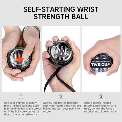 Auto-Counter Gyro Ball wrist exerciser