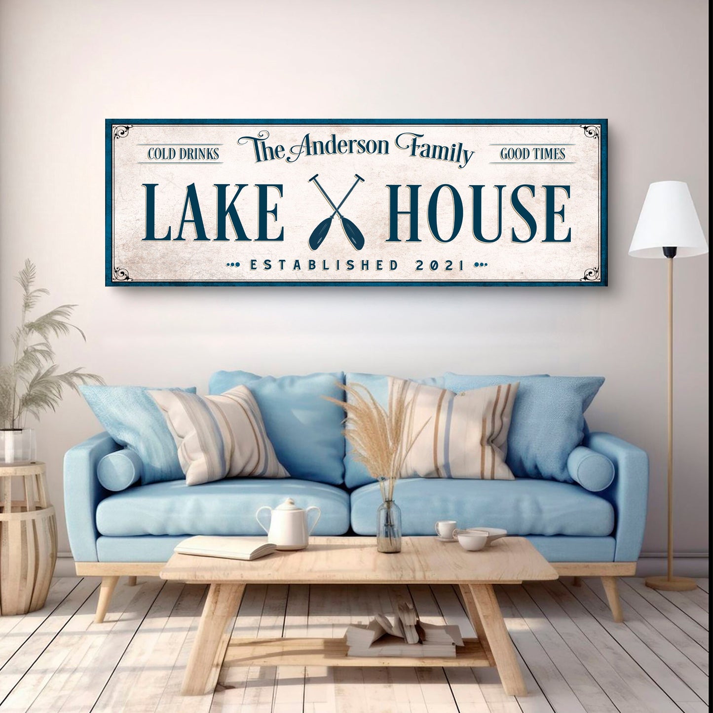 Personalized Lake House Sign