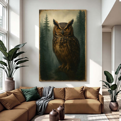 Watcher Of The Woods Owl Art