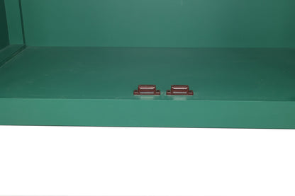 59in Green Accent Cabinet with 4 Doors Mid Century Modern Buffet
