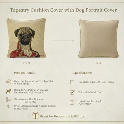 Napoleon Tapestry Throw Pillow Cover