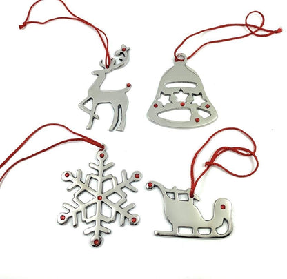 Handmade Christmas Ornaments Set of 4
