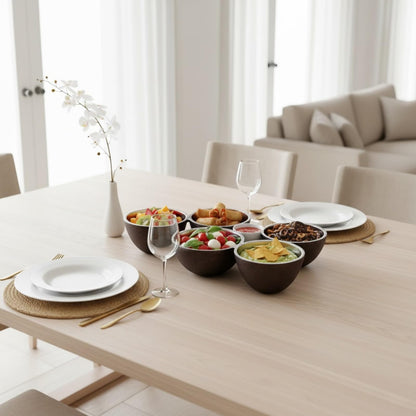 5 Bowl Modern Multi Section Serving Dish