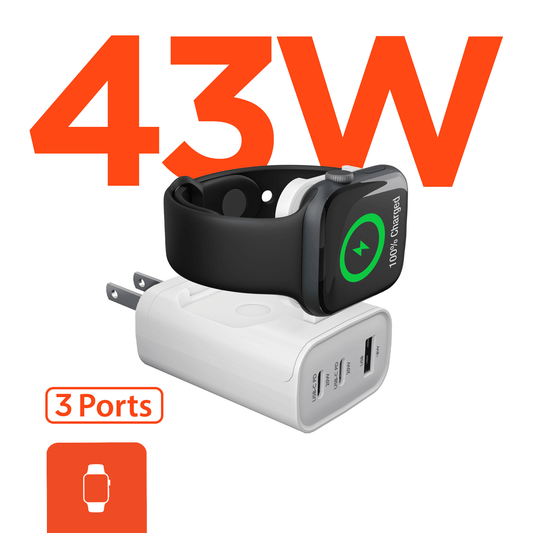 3-Port Fast Phone and Watch Wall Charger