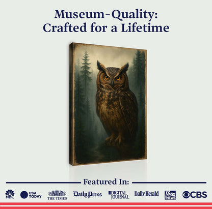 Watcher Of The Woods Owl Art