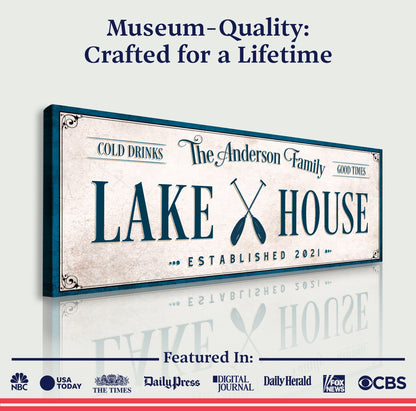 Personalized Lake House Sign