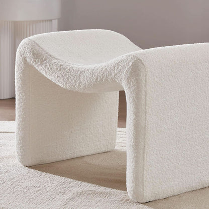 White Ottoman Footstool