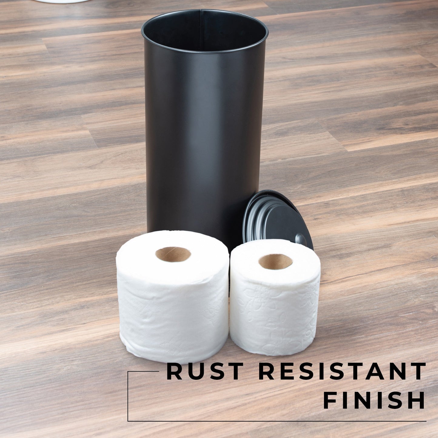 Extra Large Toilet Paper Holder (Matte Black Finish)