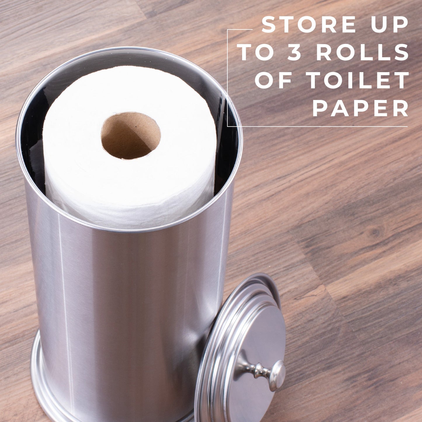 Extra Large Toilet Paper Holder  (Stainless Steel Finish)