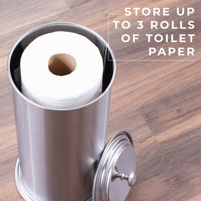 Extra Large Toilet Paper Holder  (Stainless Steel Finish)