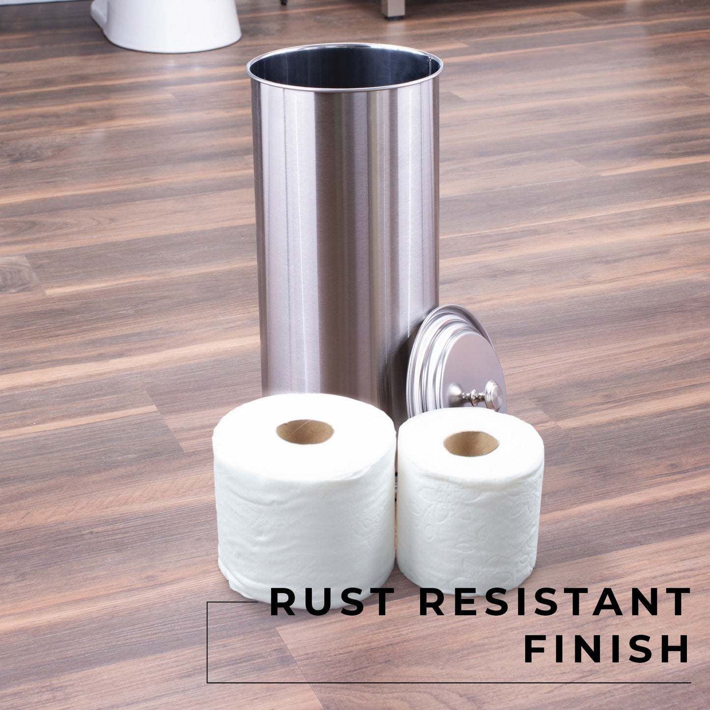 Extra Large Toilet Paper Holder  (Stainless Steel Finish)
