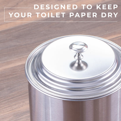Extra Large Toilet Paper Holder  (Stainless Steel Finish)