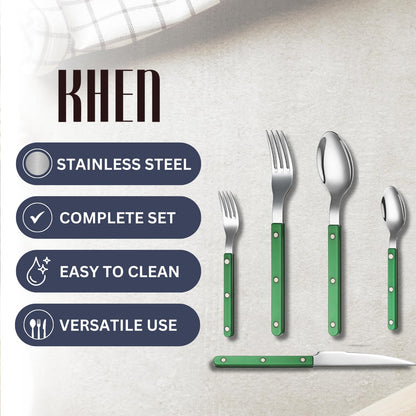 Green Cutlery Set of 20 pcs