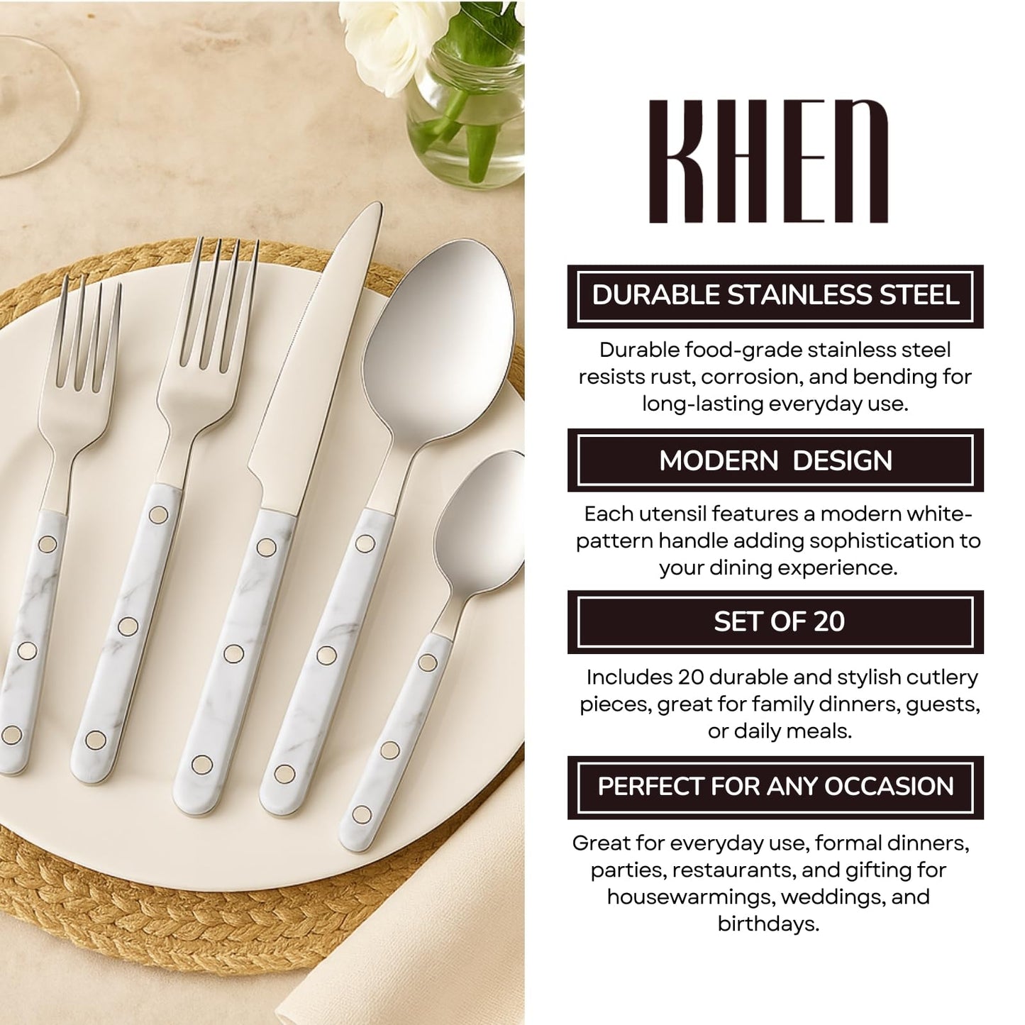 20-Piece Cutlery Set – 4 plc settings