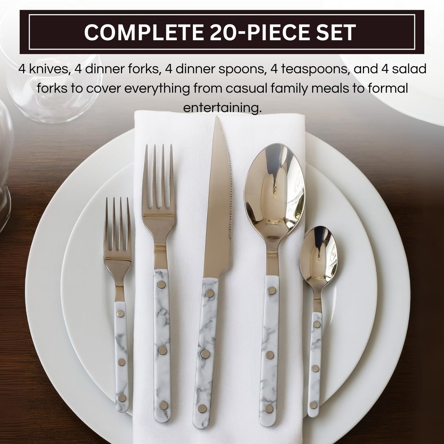 20-Piece Cutlery Set – 4 plc settings
