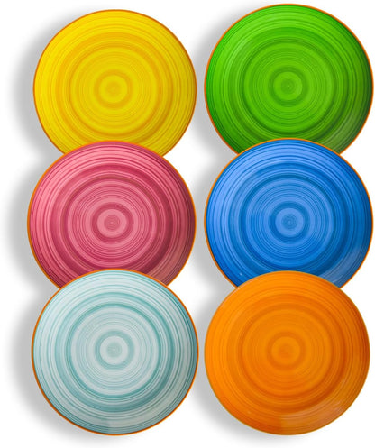 Ceramic Appetizer/Dessert/Salad Plates Set of 6