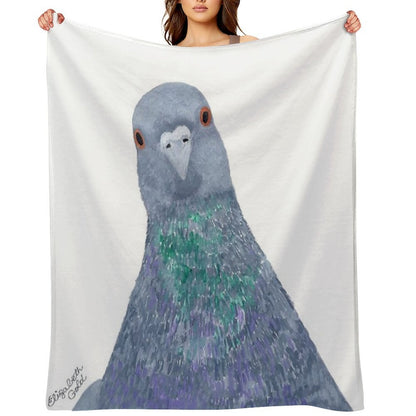Pigeon Wild Rock Dove Bird Throw Blanket