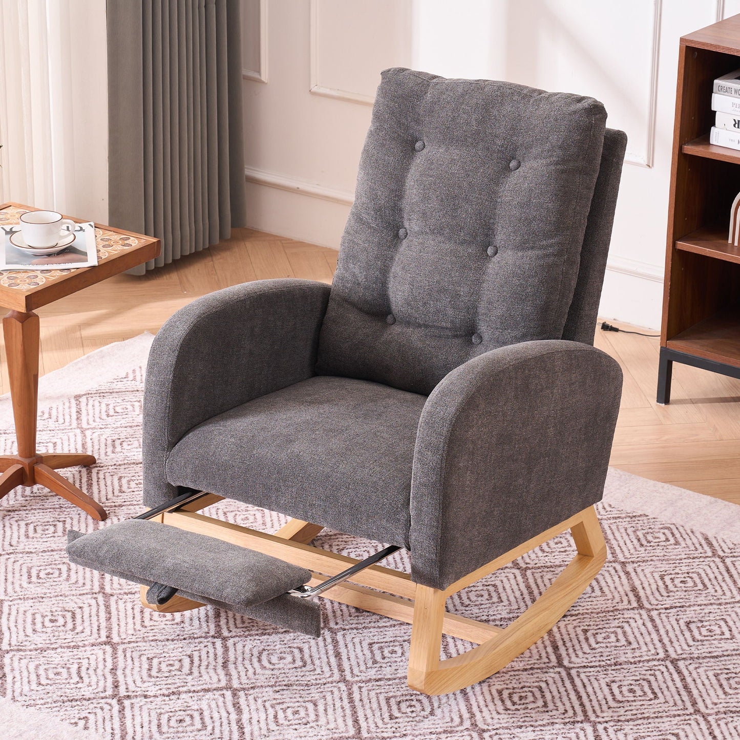 Rocking Chair With Footrest