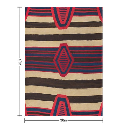 Indigenous Chief's Blanket  Design Throw/Blanket