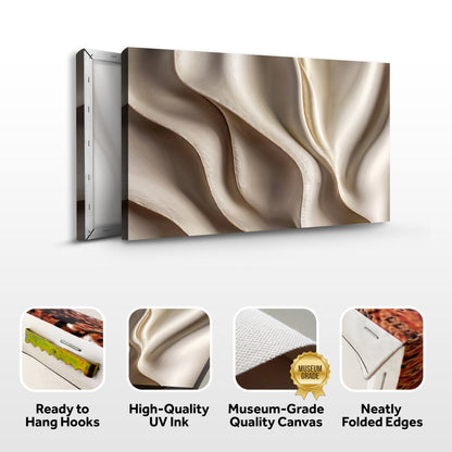 3D Abstract Waves Wall Art
