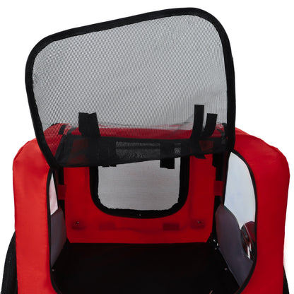 Pet Bike Trailer with Foldable Steel Frame - Small & Medium Pets