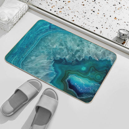 Turquoise/Teal/Agate Stone Bath Mat