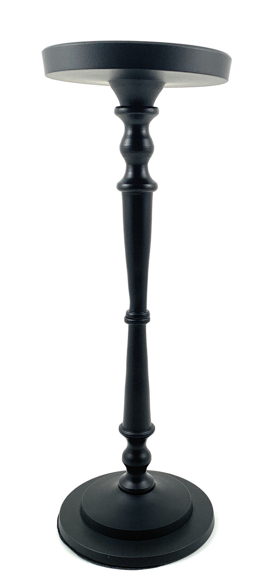 Pillar Candle Holder - Black, 11.5 x 4"