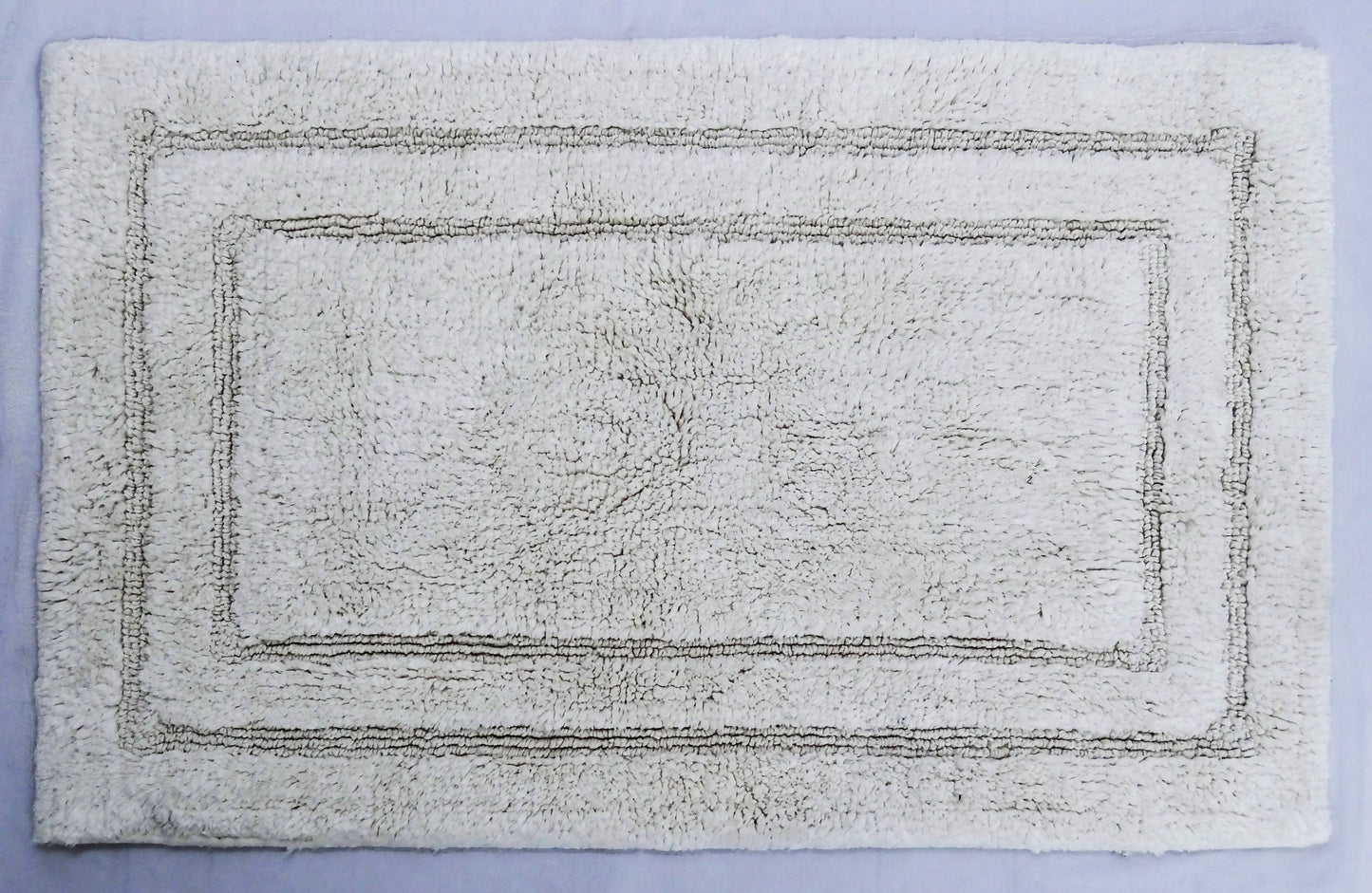 HOME Ivory Plain Bath Rug