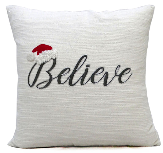 Christmas Pillow- Believe