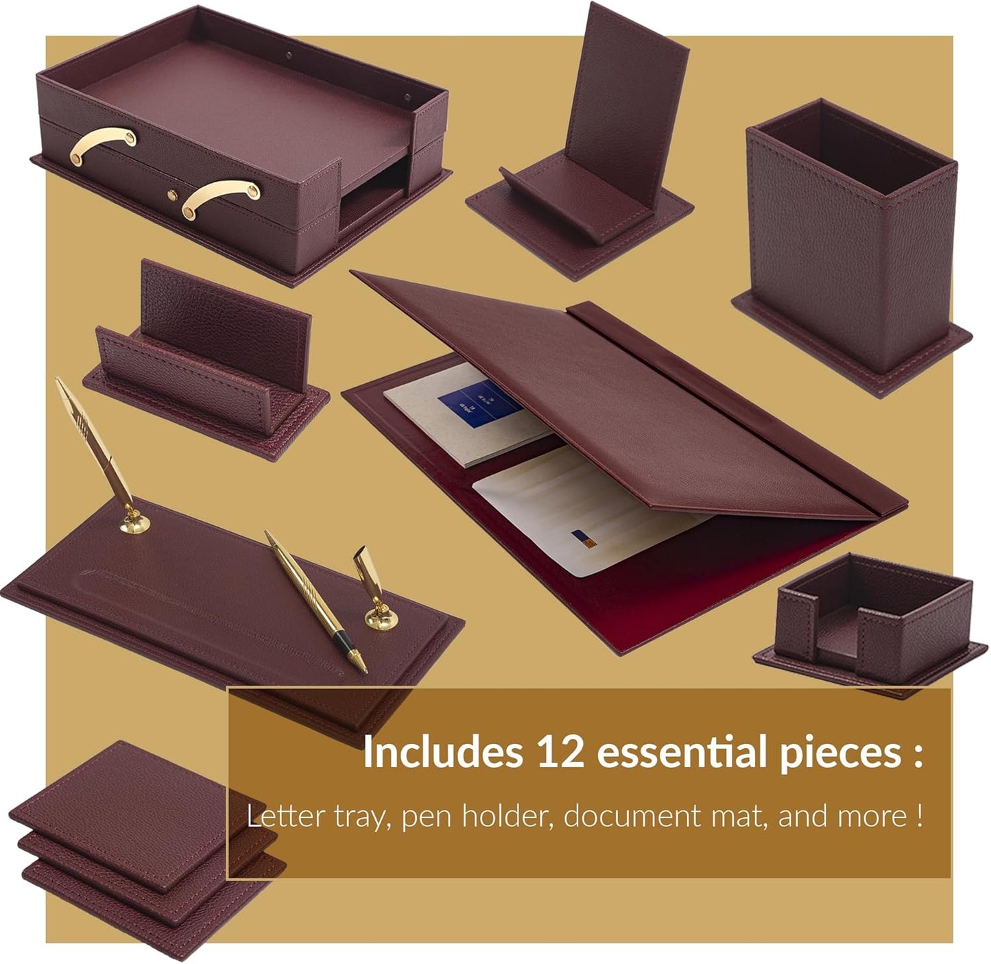 Classic Desk Organizer -12 PCS