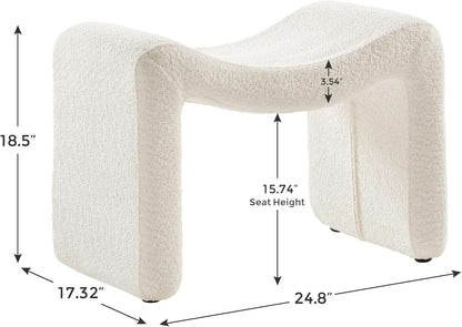 White Ottoman Footstool