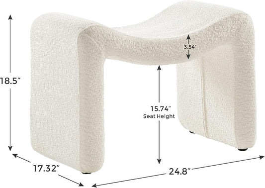 White Ottoman Footstool