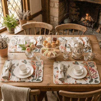 Quilted Dining Placemats 13” x 19”, set 4