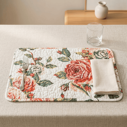Quilted Dining Placemats 13” x 19”, set 4