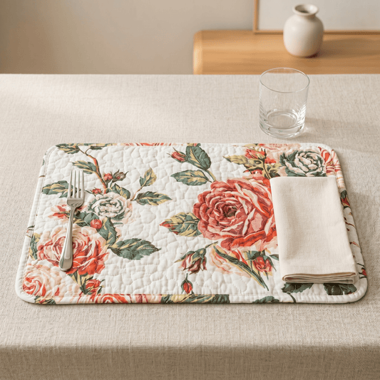 Quilted Dining Placemats 13” x 19”, set 4