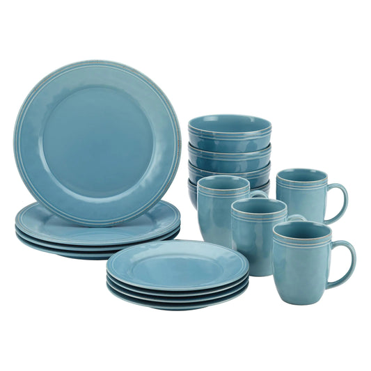 Blue Cucina Stoneware 16-piece Set