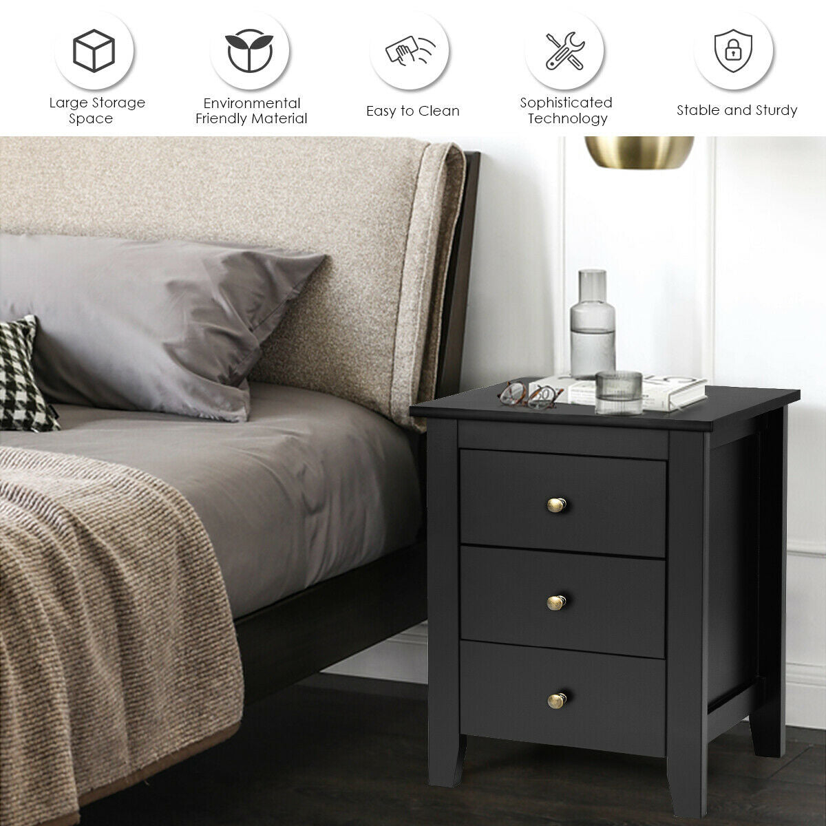 Nightstand w/ Drawers