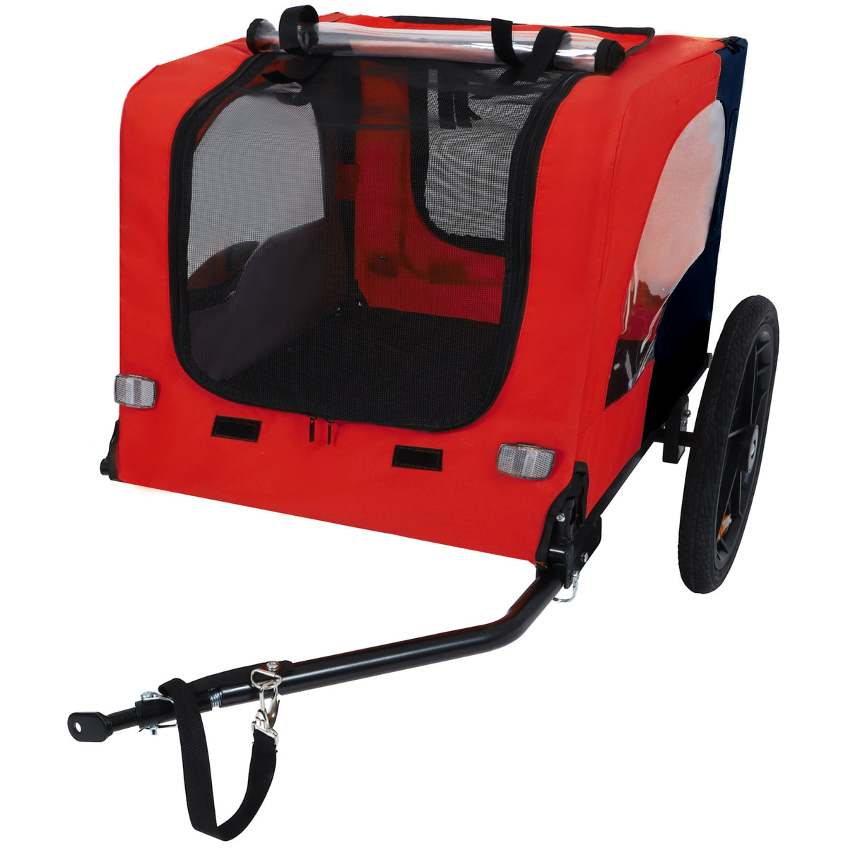 Pet Bike Trailer with Foldable Steel Frame - Small & Medium Pets