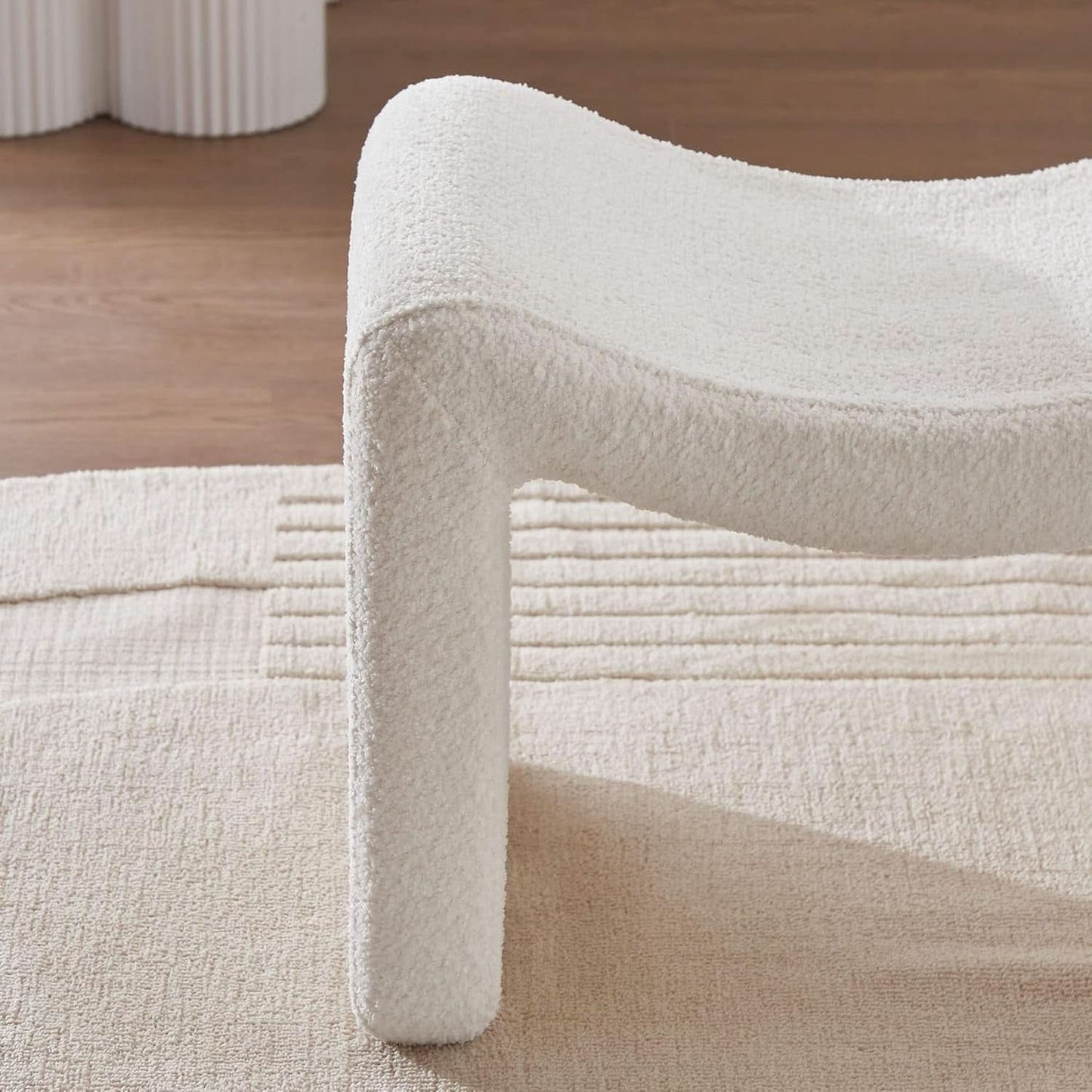 White Ottoman Footstool
