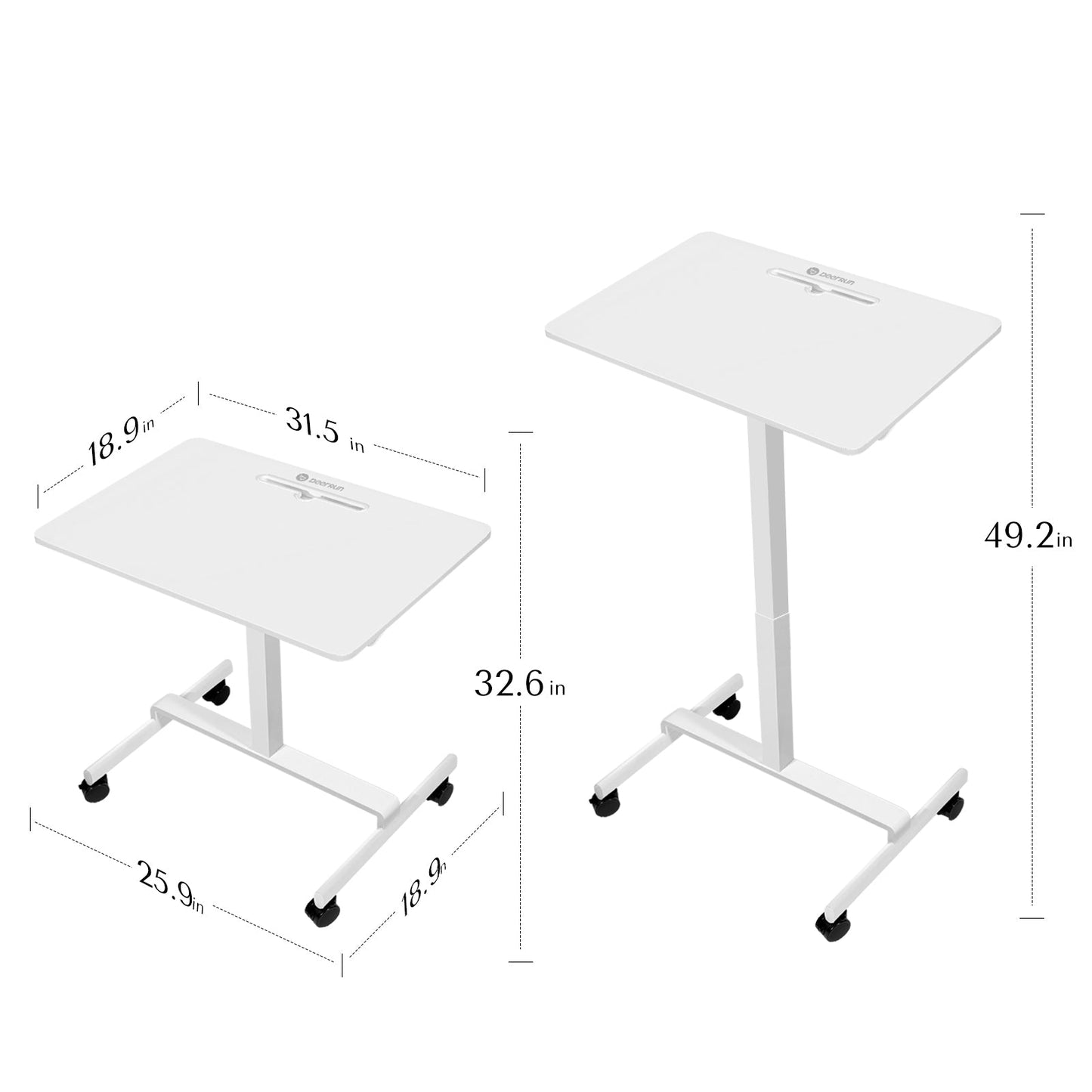 Standing Desk - Rollable/Adjustable