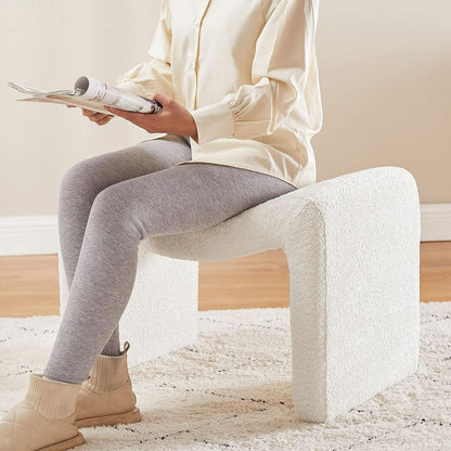 White Ottoman Footstool