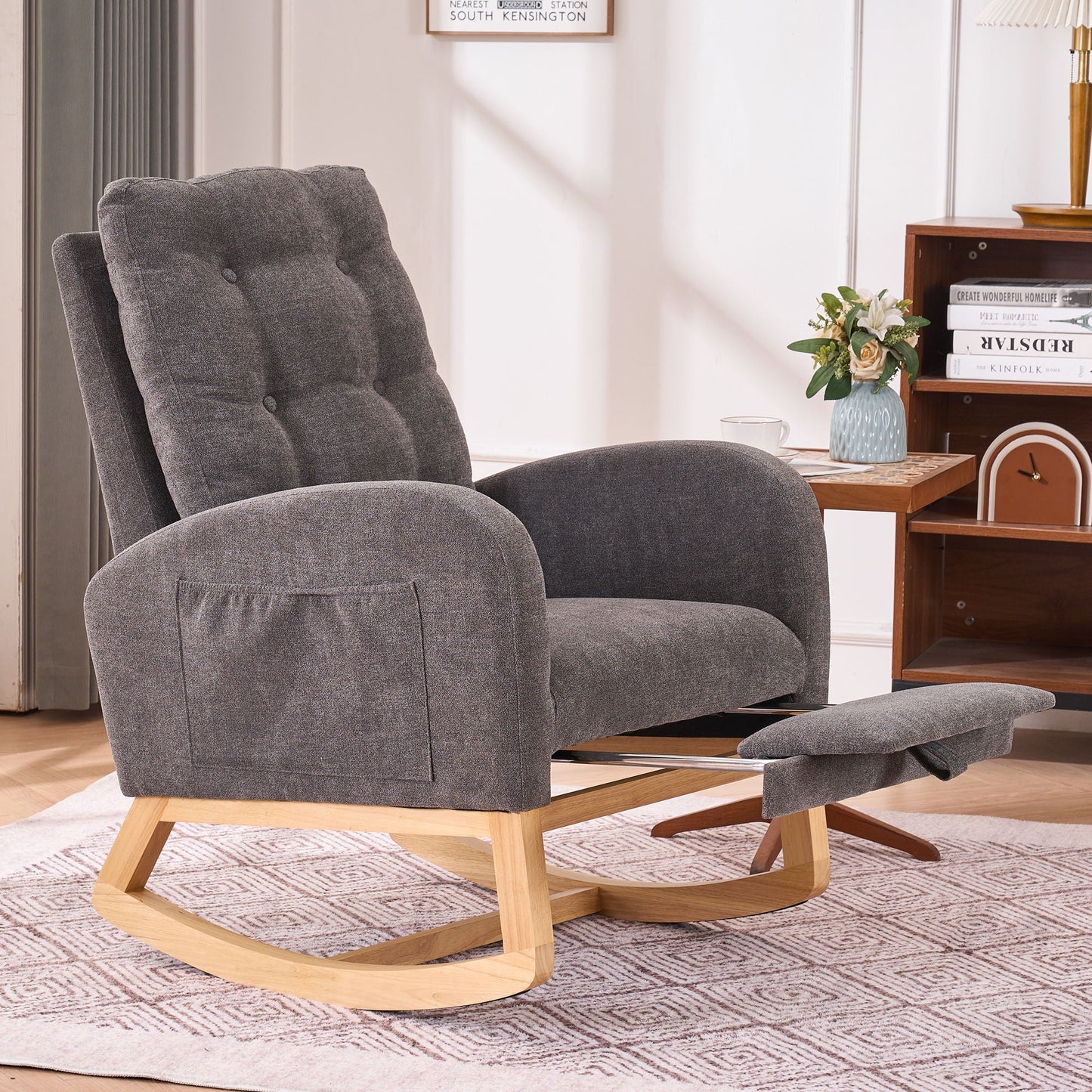 Rocking Chair With Footrest