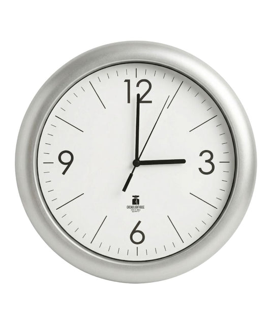 Chicago Lighthouse Quartz Wall Clock – Modern 14”