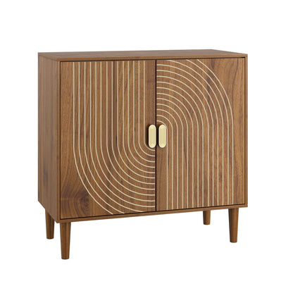 Buffet Cabinet, Line Groove Design