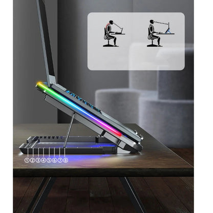 Laptop Cooling Pad and Stand with 6 LED  for 15.6in Laptop